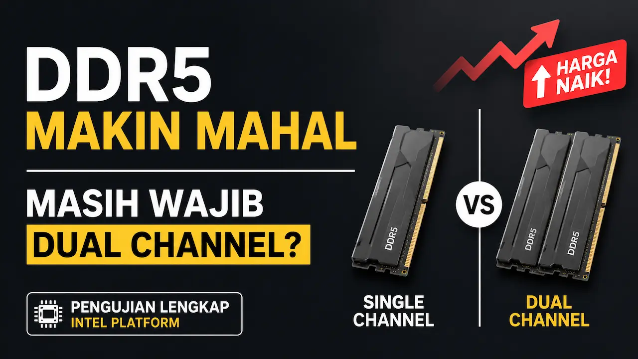 RAM DDR5 Meroket, Rakit PC Gaming Masih Perlu Dual Channel?