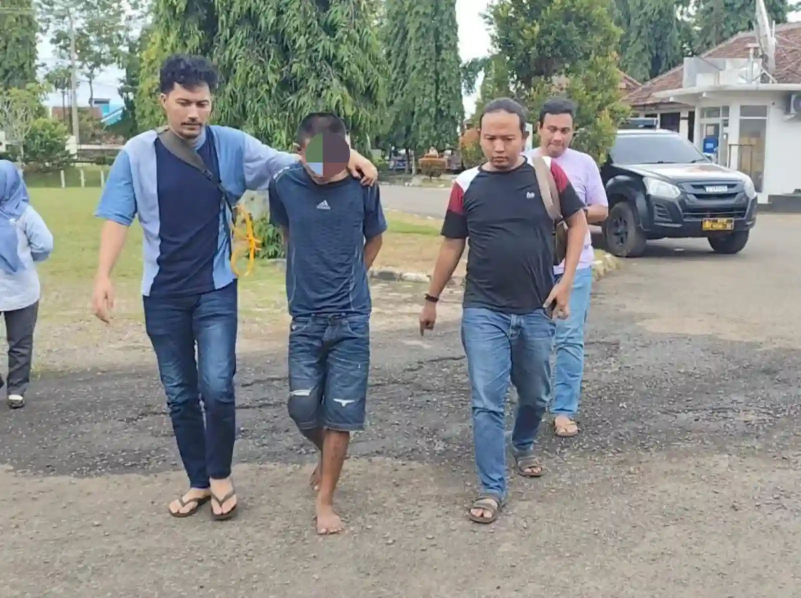 Bawa Sajam dan Kunci T, DPO Curanmor Diamankan Polisi di Kotabumi