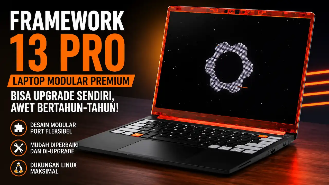 Framework 13 Pro, Laptop Modular dengan Port Fleksibel dan Upgrade Mudah
