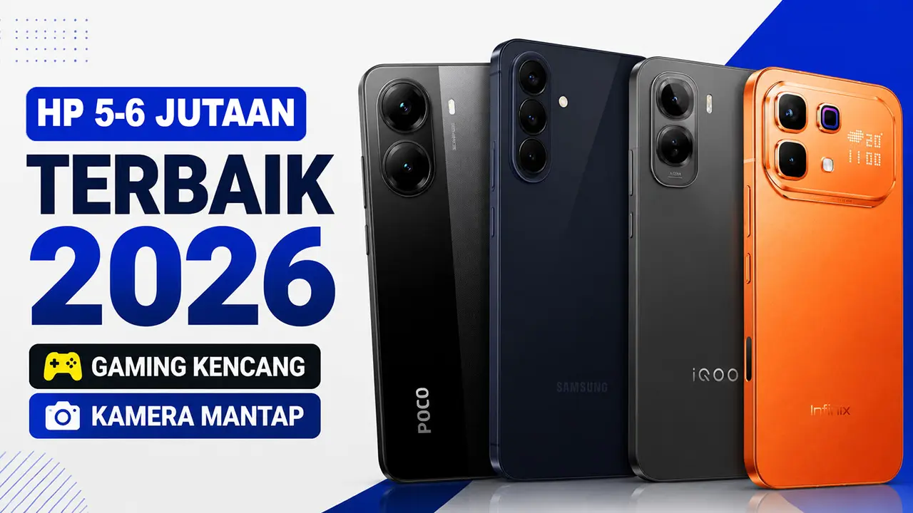 10 HP Terbaik Harga 5-6 Jutaan 2026, Spek Gaming Monster hingga Kamera Berkelas