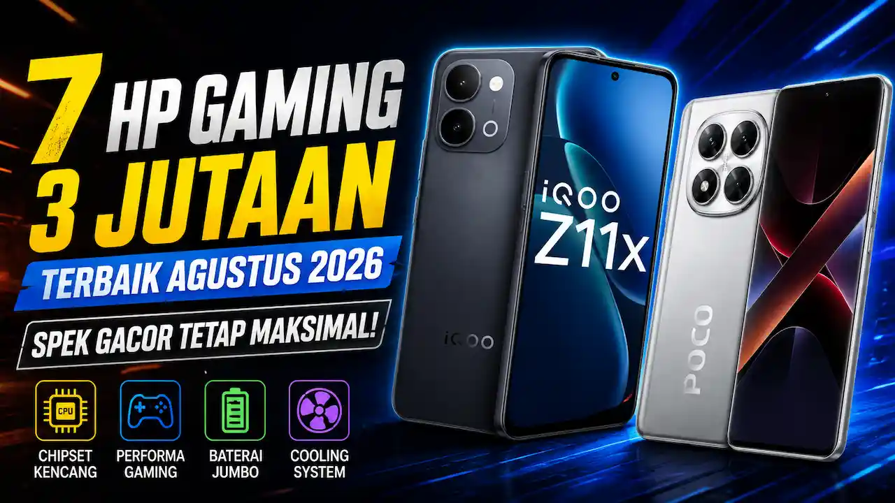 7 HP Gaming Rp3 Jutaan Agustus 2026, Chipset Gacor untuk Game Berat