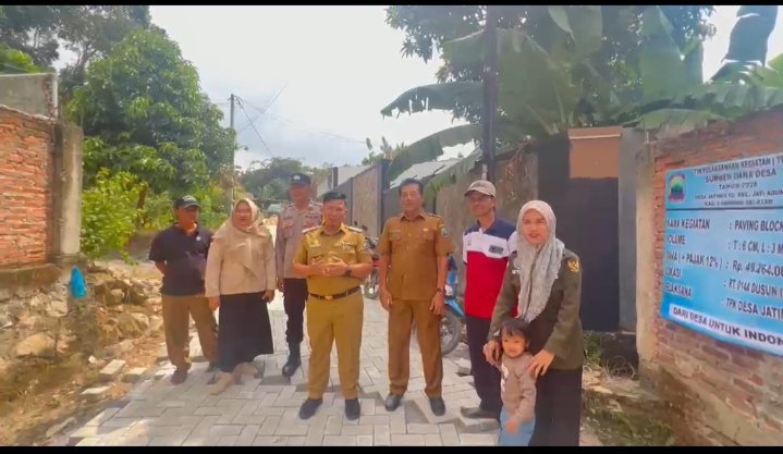 Pemdes Jatimulyo Realisasikan Dana Desa 2026 untuk Bangun Jalan Paving Blok