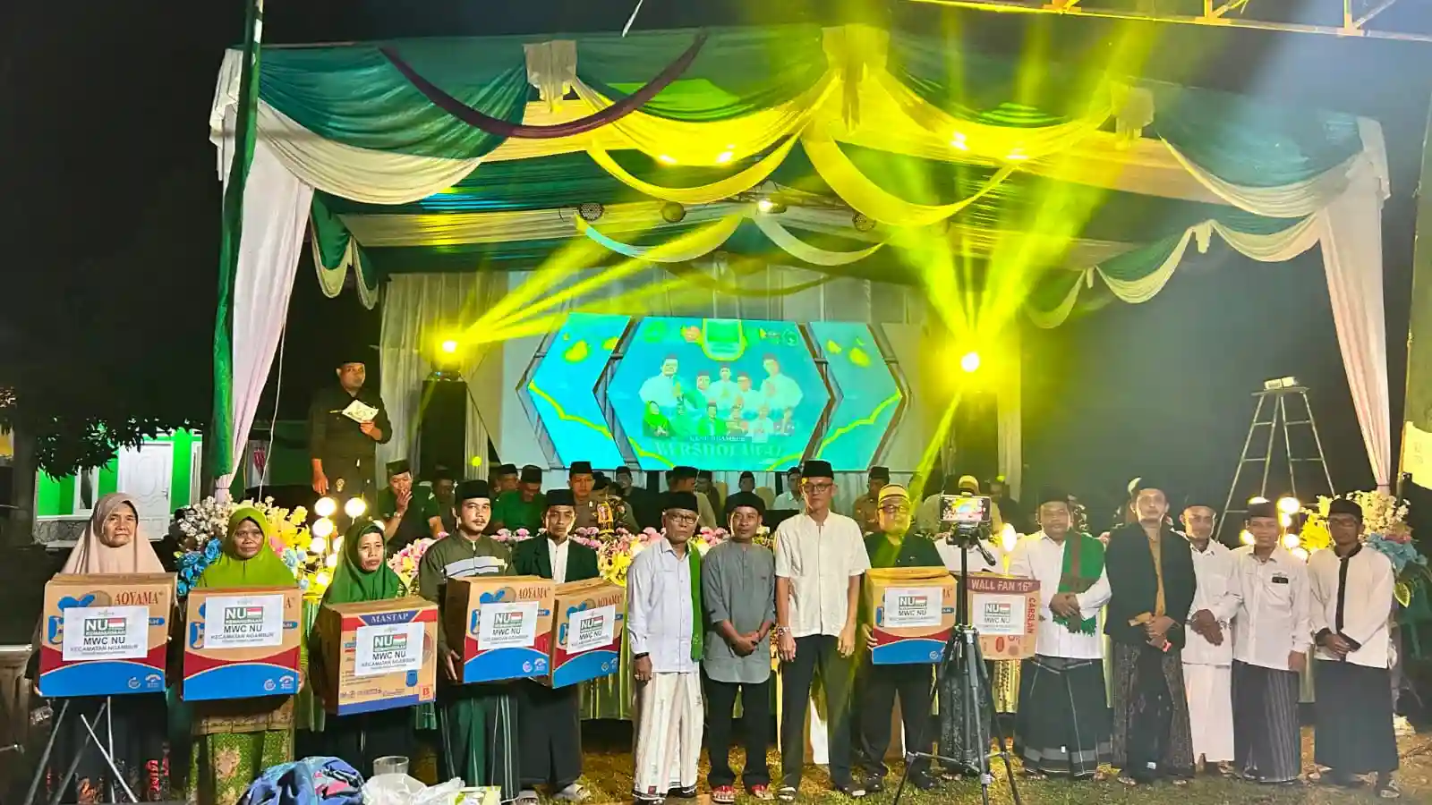 Perkuat Ukhuwah, KBNU Kecamatan Ngambur Gelar Sholawat Bersama