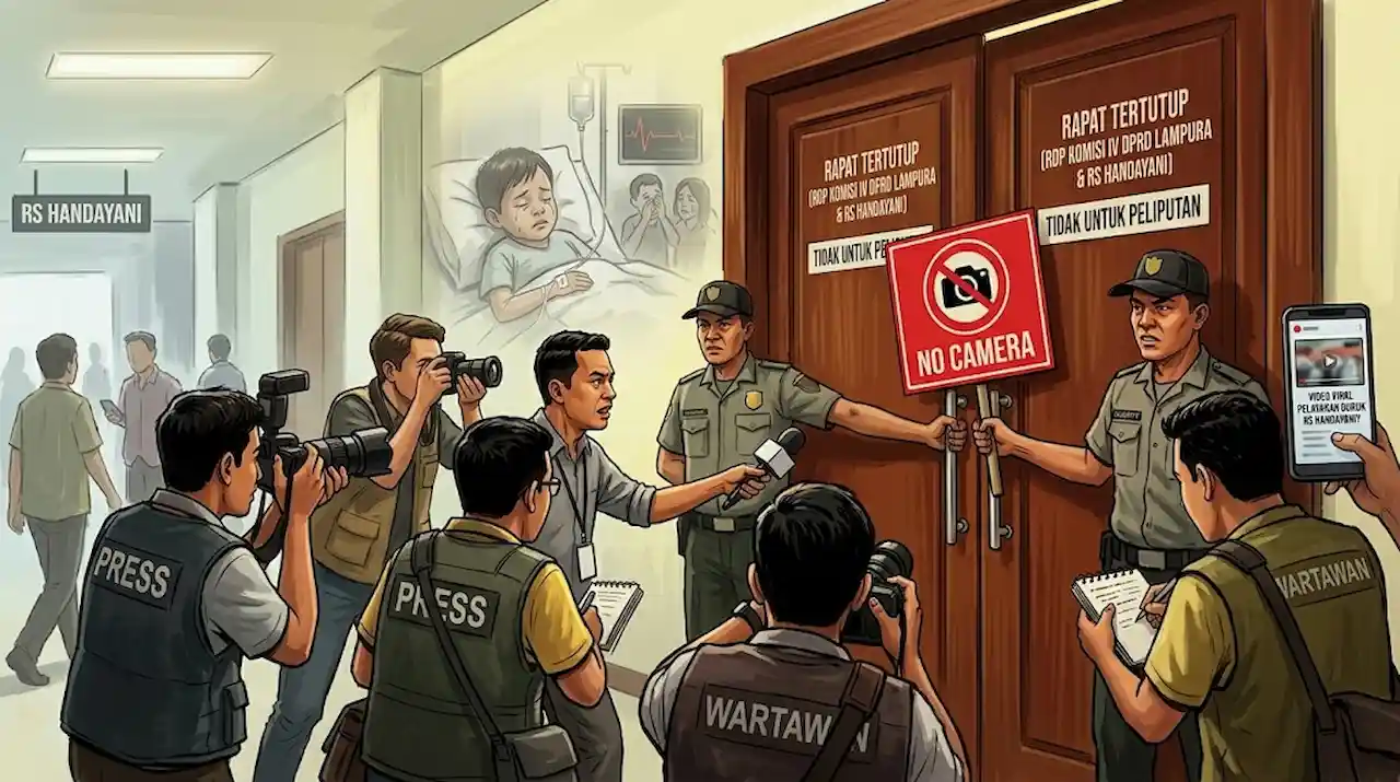 Wartawan Dilarang Meliput, RDP DPRD Lampura dan RS Handayani Digelar Tertutup