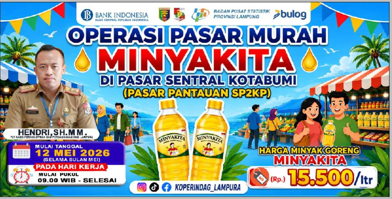 Disperindag Lampung Utara Gelar Pasar Murah Minyakita, Siapkan 350 Dus