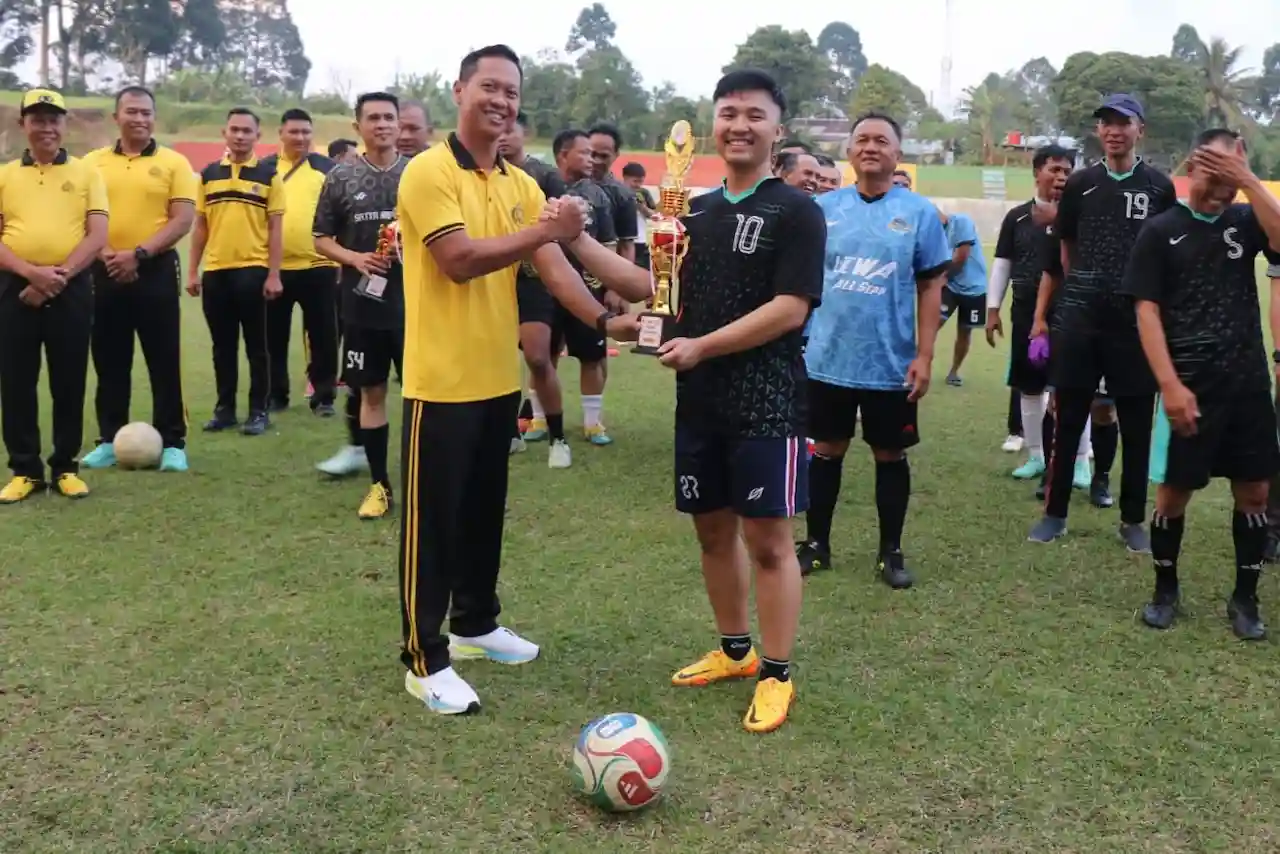 KONI Lampung Barat Raih Runner Up Trofeo Kapolres HUT Bhayangkara ke-80