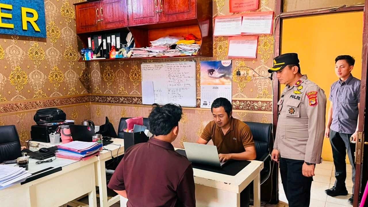 Ditengah Penerapan WFH, Polres Lambar Jamin Pelayanan Tetap Optimal