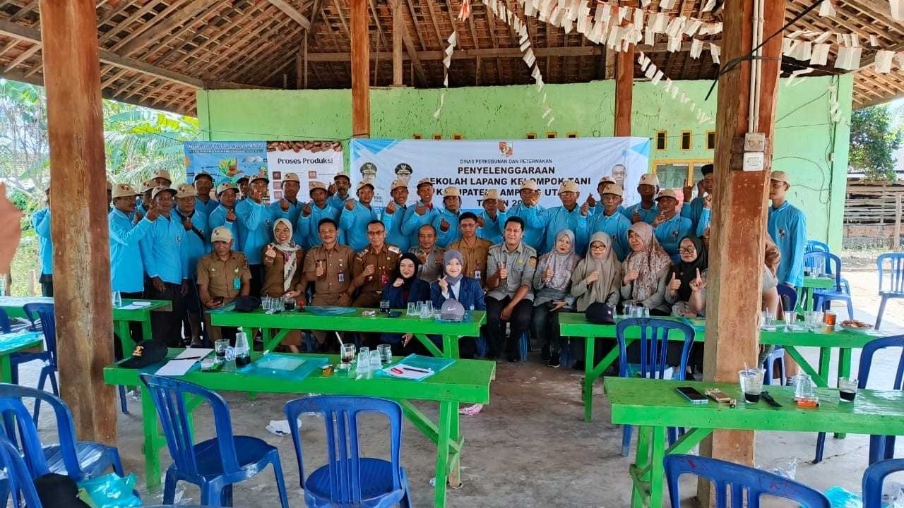 Disbunnak Lampung Utara Gelar Sekolah Lapang untuk Tingkatkan Kompetensi Petani dan Peternak