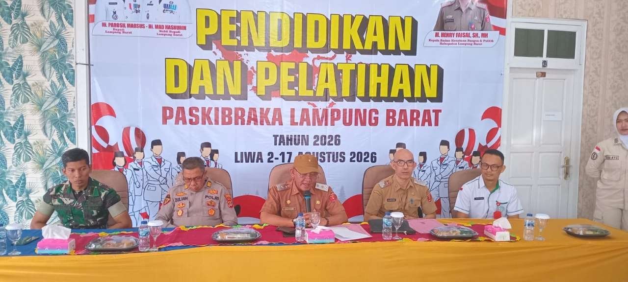 50 Calon Paskibraka Lampung Barat Jalani Diklat Intensif Sambut HUT Ke-81 RI