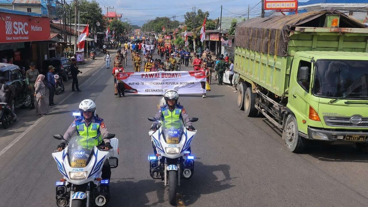 Jalinbar Pesbar Diprediksi Padat Saat Pawai Budaya, Kendaraan Besar Diimbau Menepi