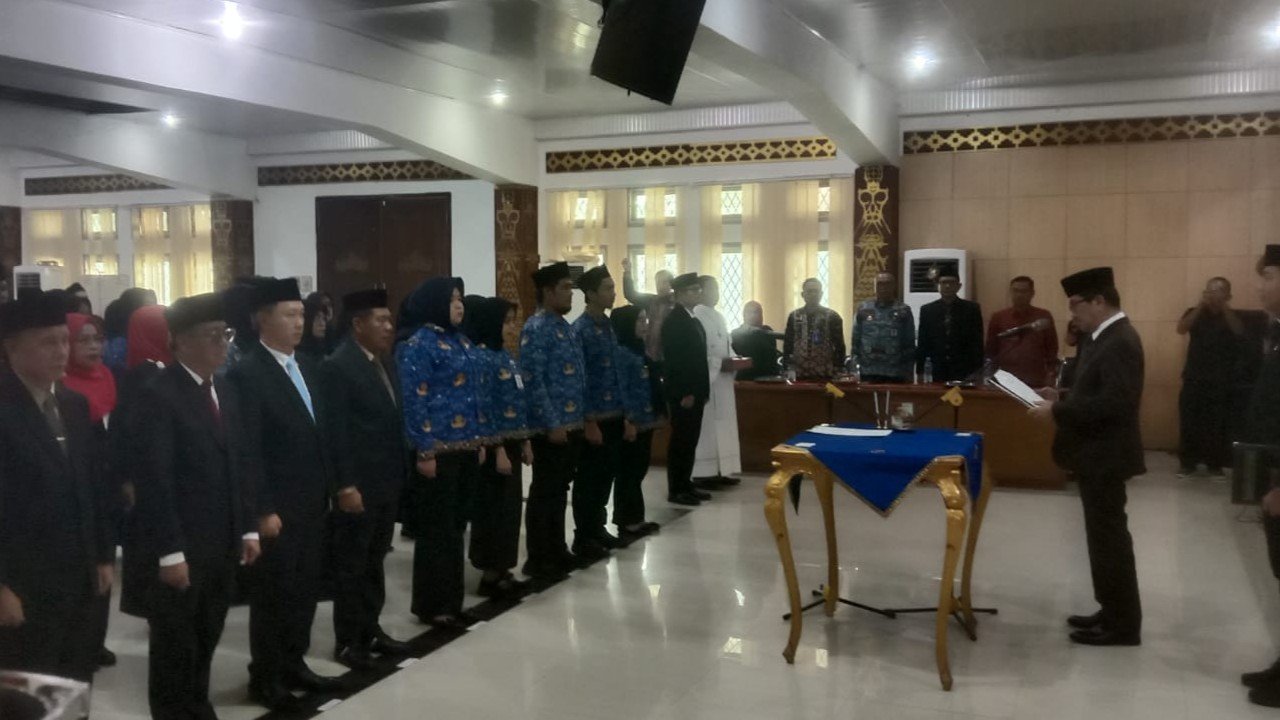 16 Pejabat Eselon II Lampung Utara Dilantik, Hamartoni: Ini Soal Kebutuhan Organisasi