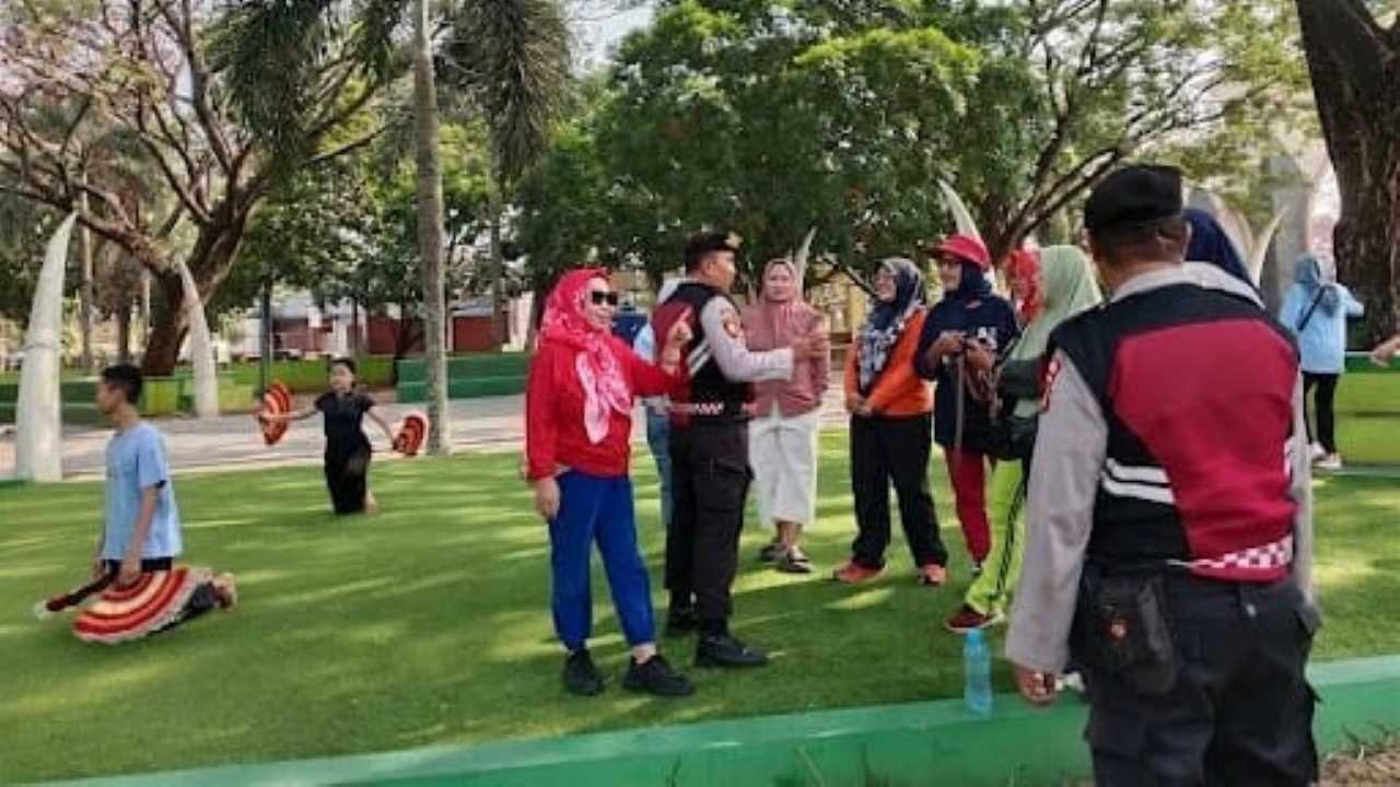 Jaga Kamtibmas, Samapta Polres Lampung Utara Patroli Islamic Center