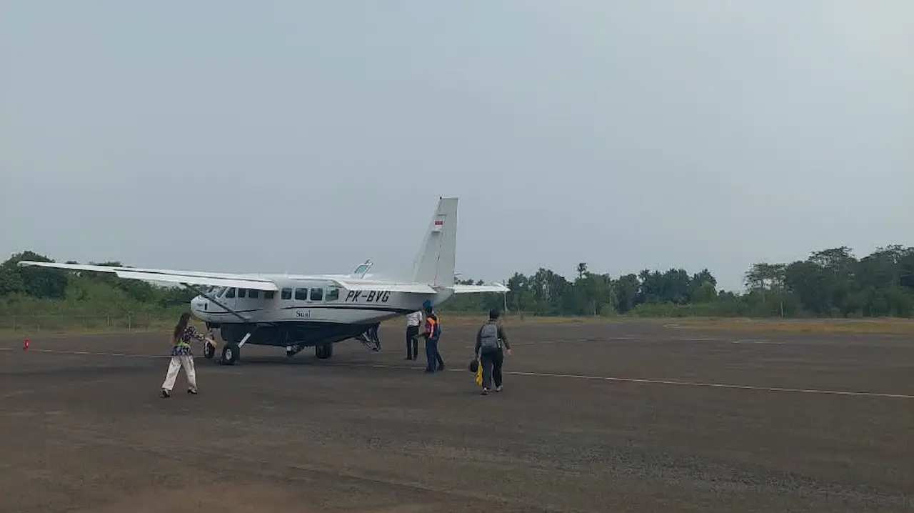 Erupsi Anak Krakatau Tak Mengganggu Jadwal Penerbangan di Bandara M.Taufiq Kiemas