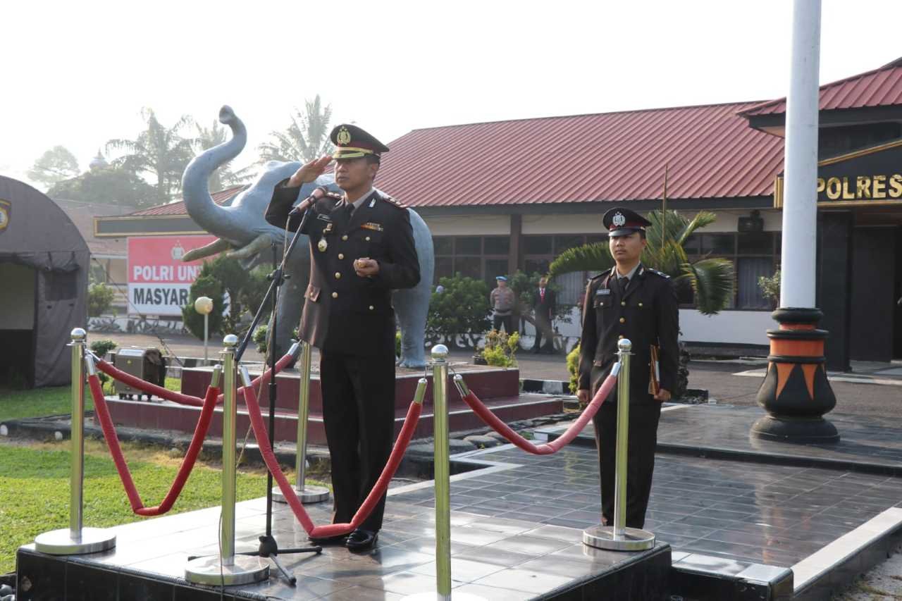 Kapolres Lambar Tegaskan Nilai Pancasila Jadi Pedoman Bertugas