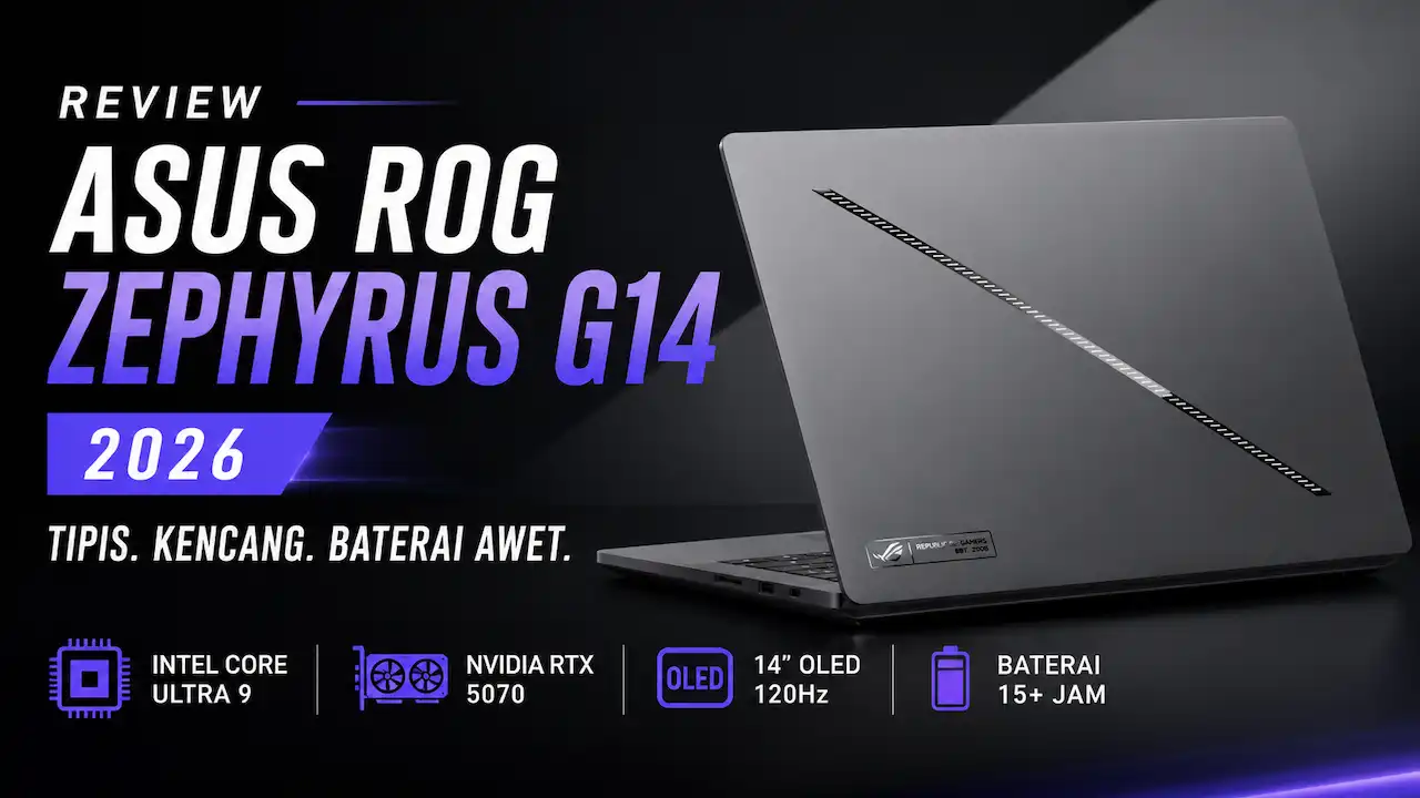 ASUS ROG Zephyrus G14 2026: Laptop Gaming Premium Tipis, Kencang untuk Gaming dan Kreator