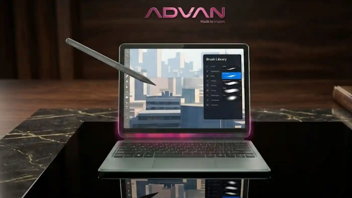 Advan Sketsa 5 Resmi Meluncur, Tablet Multifungsi Murah dengan Stylus dan Keyboard
