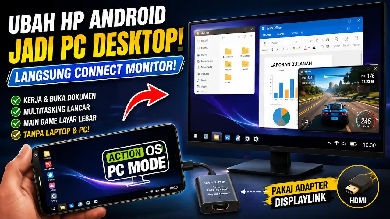 Cara Ubah HP Android Jadul Jadi PC Desktop, Langsung Tampil di Monitor Tanpa Laptop