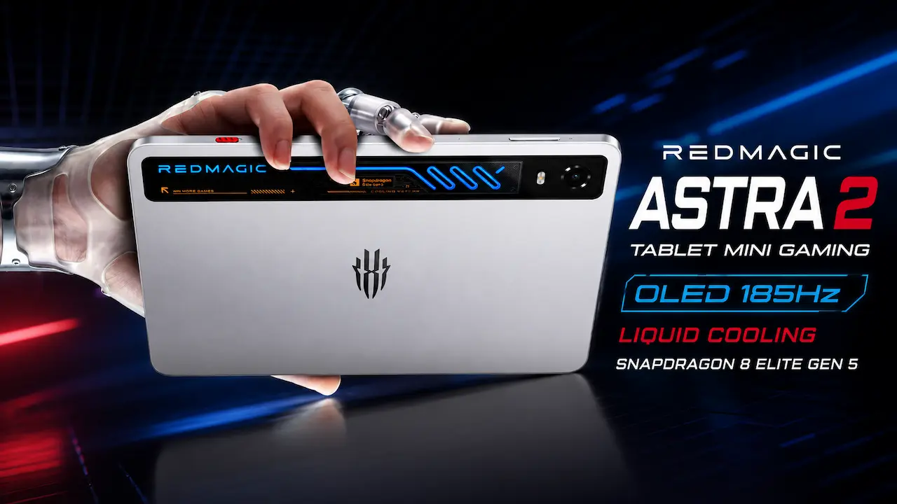 RedMagic Astra 2 Resmi Rilis, Tablet Mini Gaming dengan OLED 185Hz dan Liquid Cooling