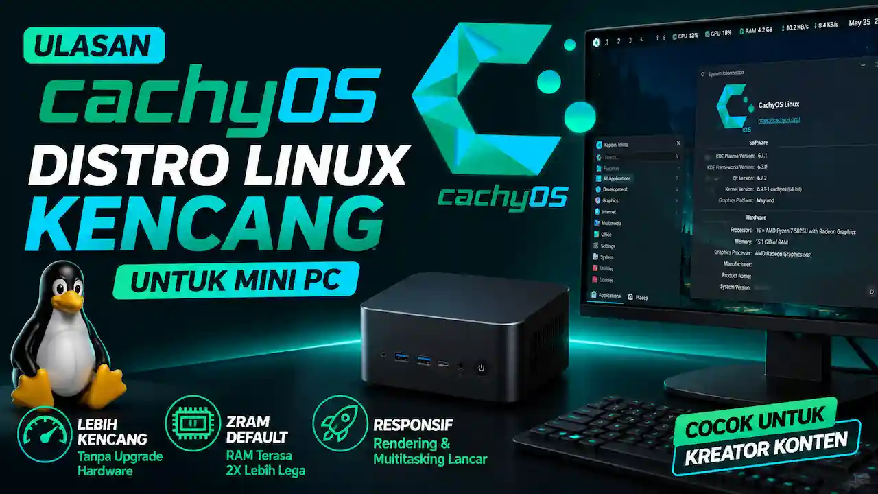 CachyOS, Distro Linux yang Bikin Mini PC Spek Menengah Terasa Lebih Kencang