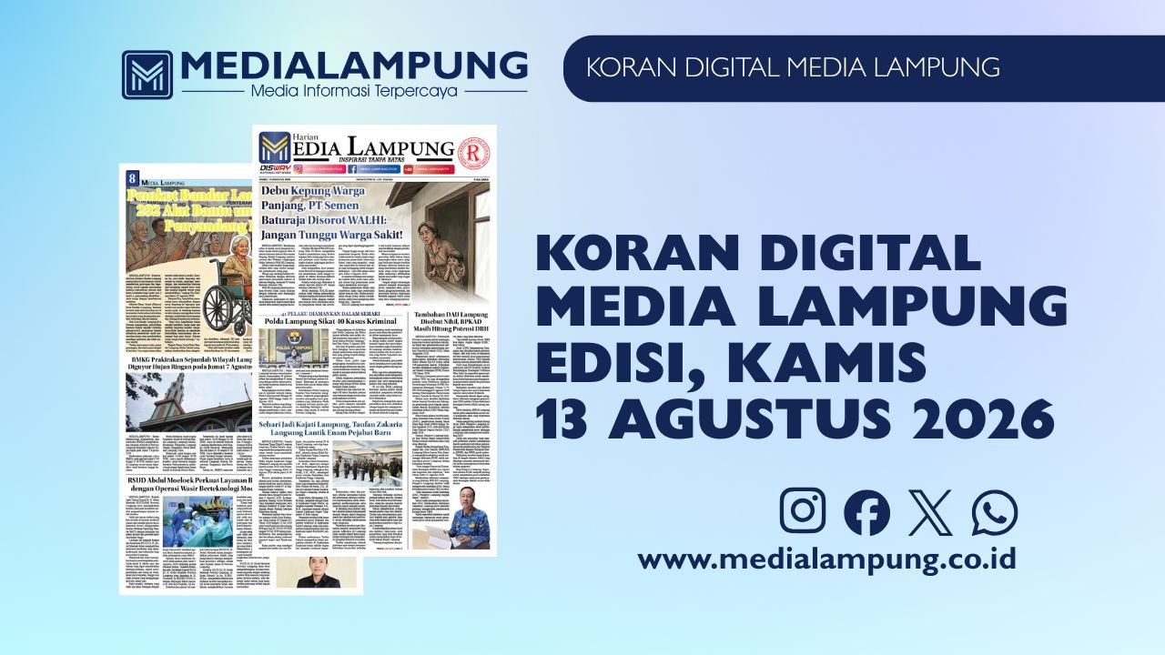 Epaper Media Lampung Edisi 13 Agustus 2026