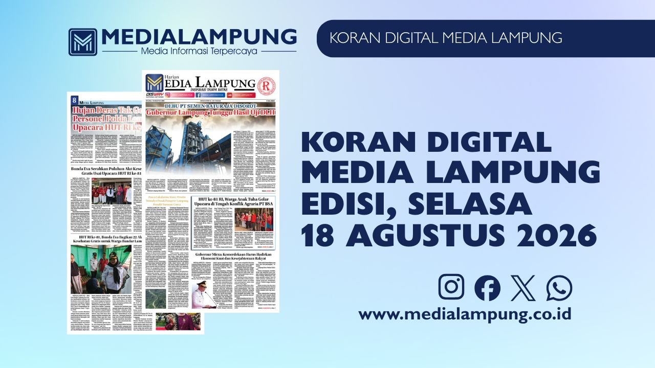 Epaper Media Lampung Edisi 18 Agustus 2026