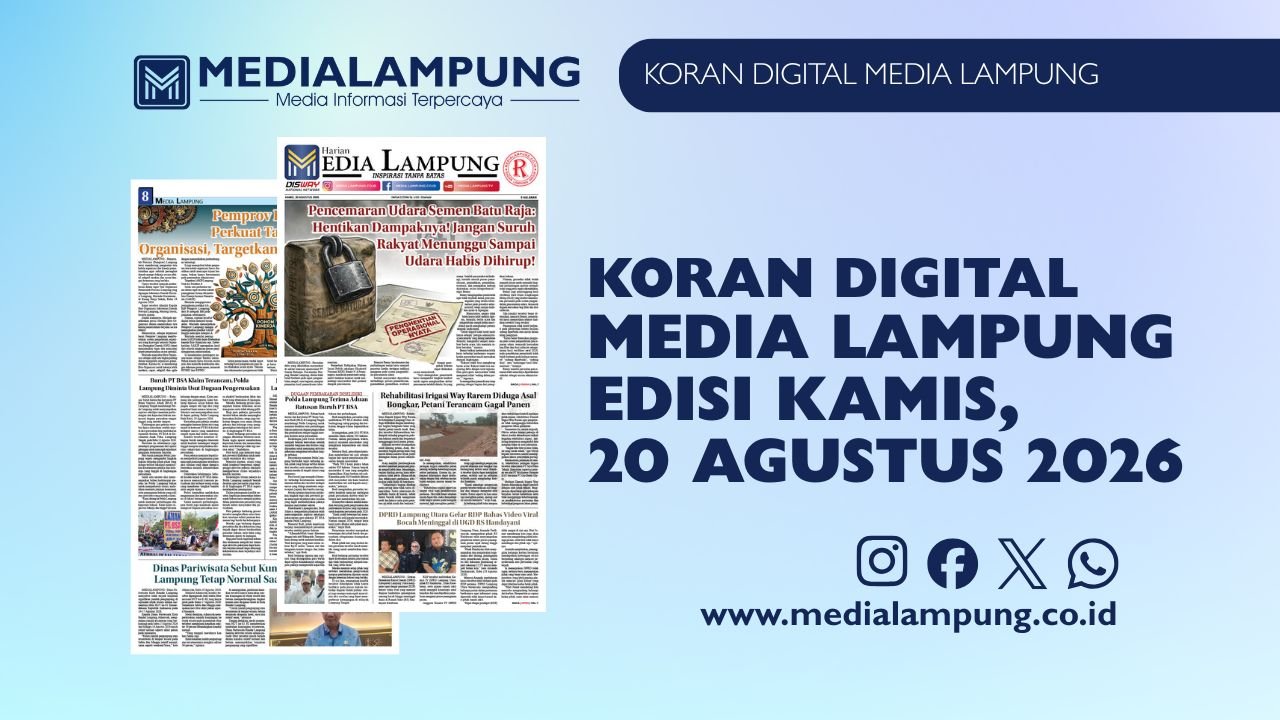 Epaper Media Lampung Edisi 20 Agustus 2026