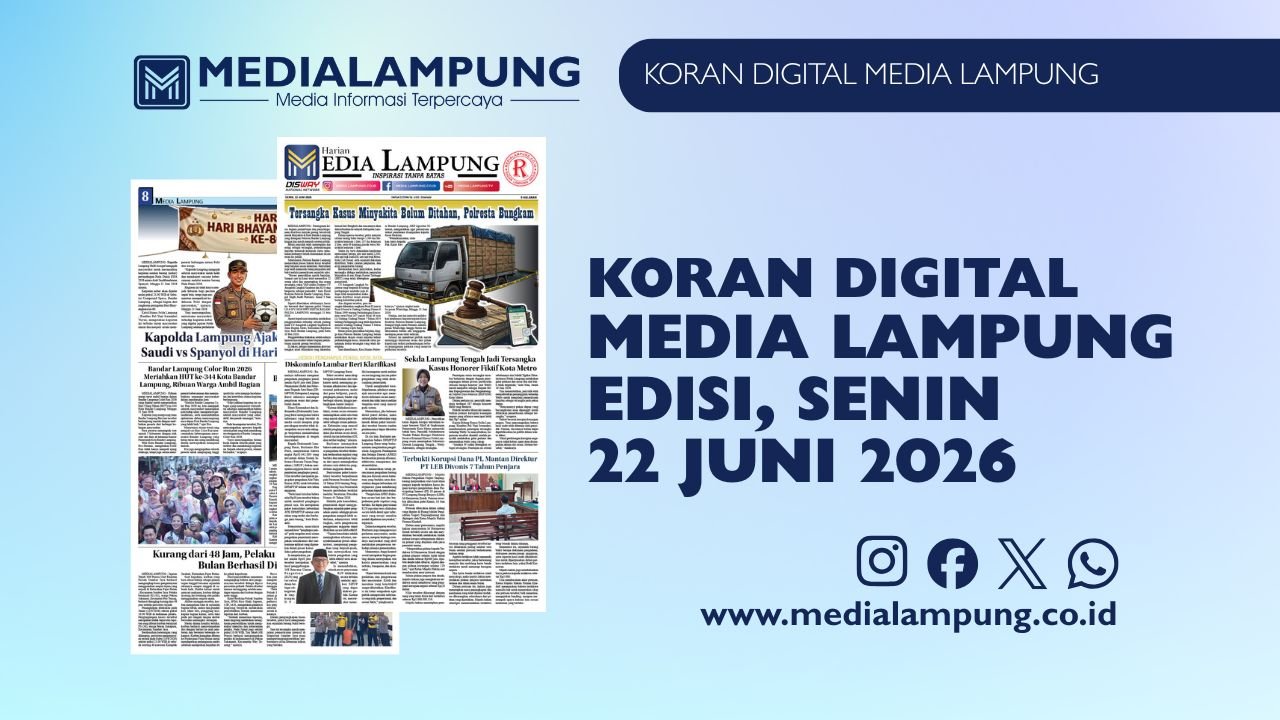 Epaper Media Lampung Edisi 22 Juni 2026