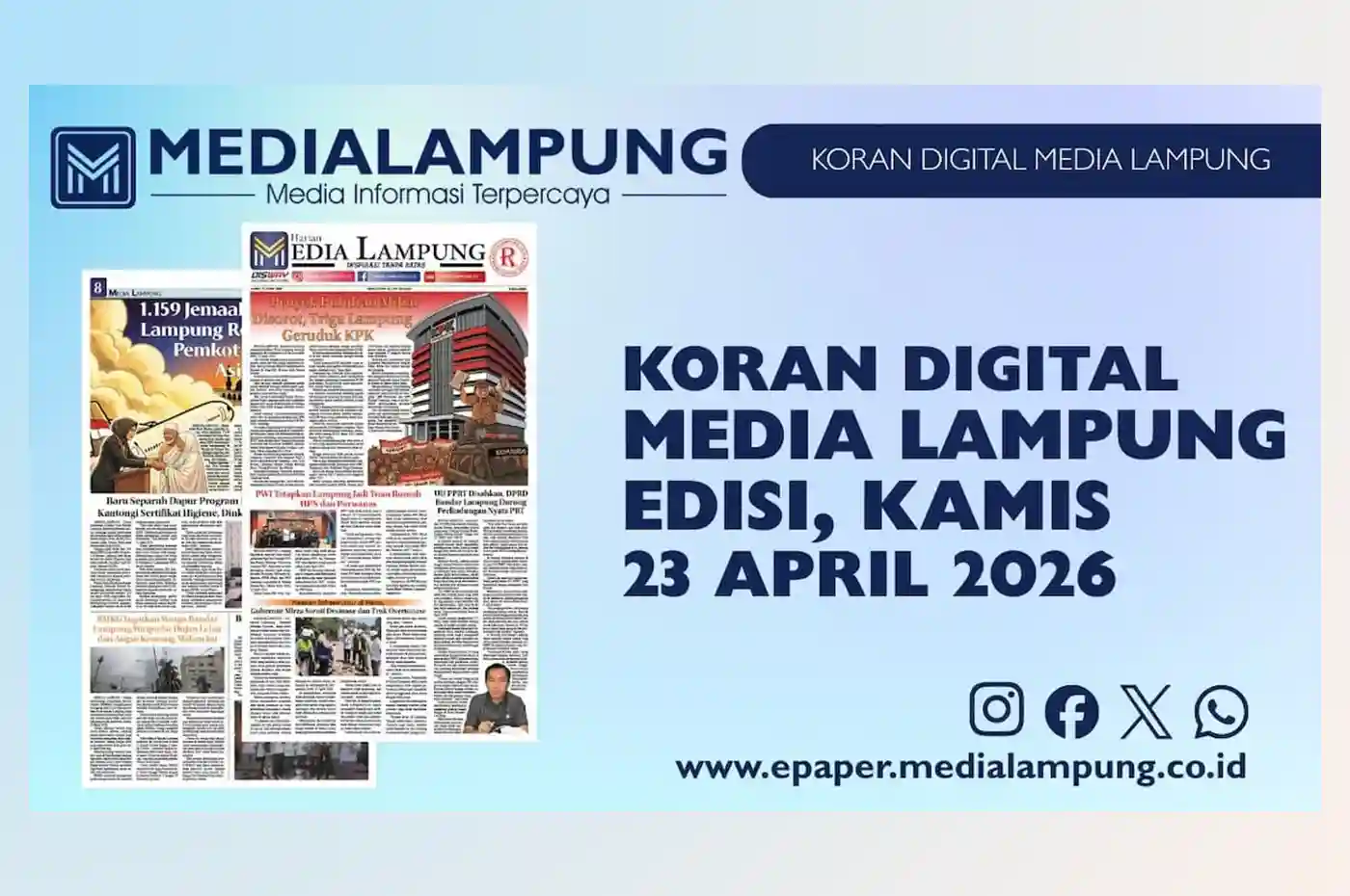 Epaper Media Lampung Edisi 23 April 2026