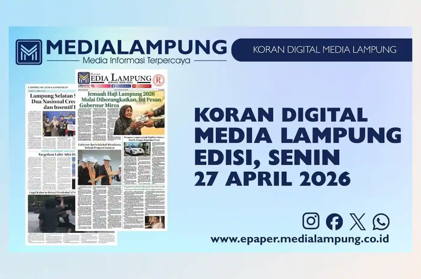 Epaper Media Lampung Edisi 27 April 2026
