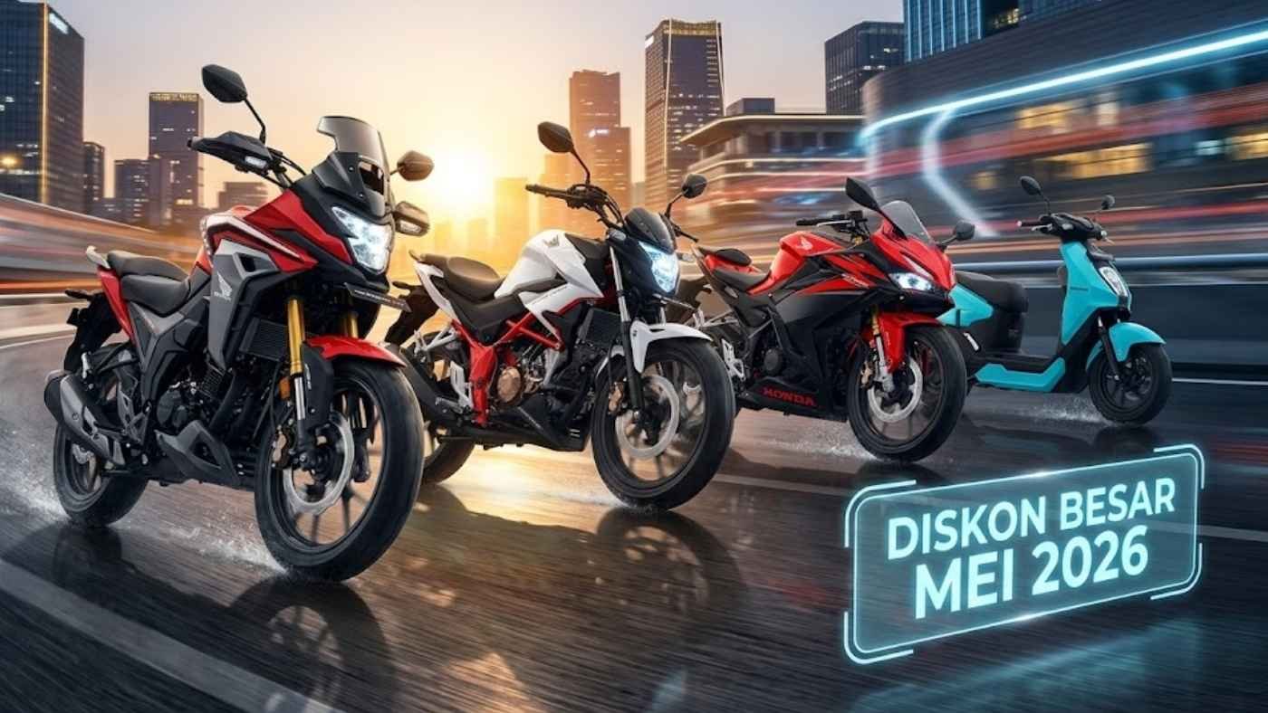 Turun Harga! Diskon Motor Honda Mei 2026 Tembus Rp6,5 Juta