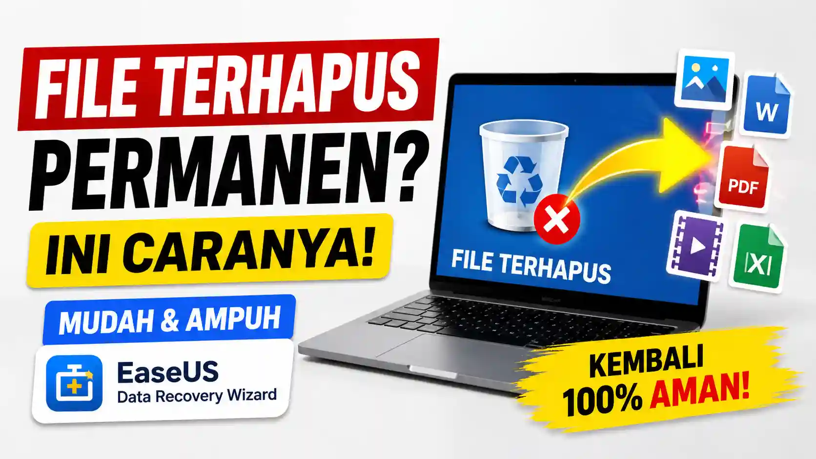 Cara Mengembalikan File Terhapus Permanen dengan EaseUS Data Recovery Wizard Pro