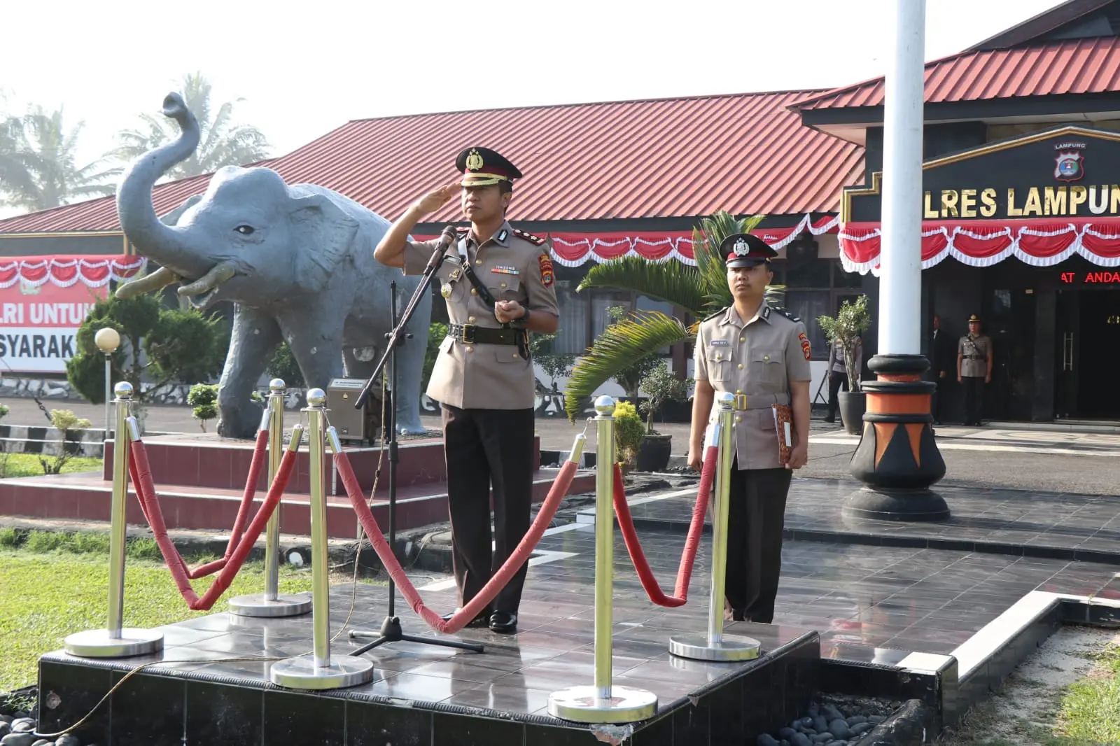 Hari Juang Polri, Kapolres Lambar Ajak Personel Teladani Semangat Pendahulu