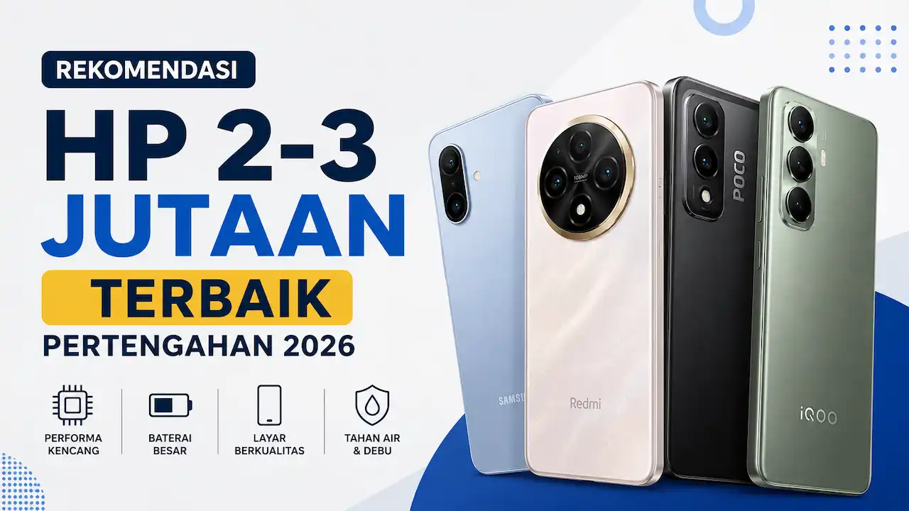 Rekomendasi HP 2-3 Jutaan Terbaik 2026, Spek Kencang dengan Harga Terjangkau