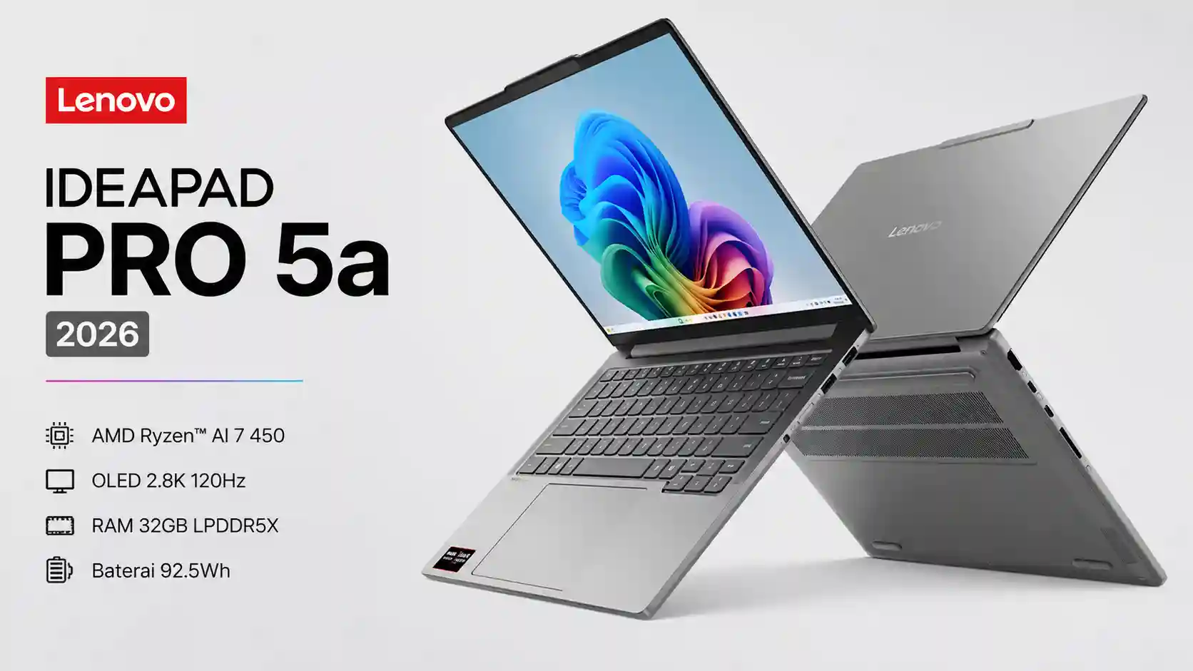 Lenovo IdeaPad Pro 5a 2026: Desain Ala Yoga, Performa Ryzen AI Kencang