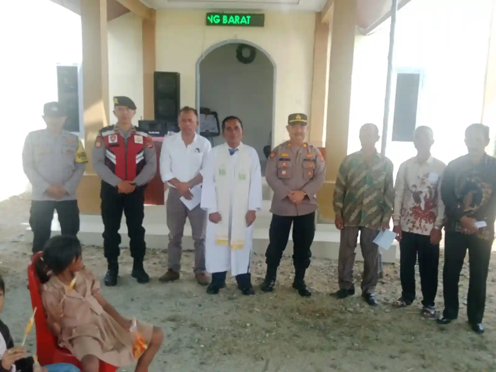 Polsek Sekincau Maksimalkan Pengamanan Ibadah Kenaikan Isa Almasih