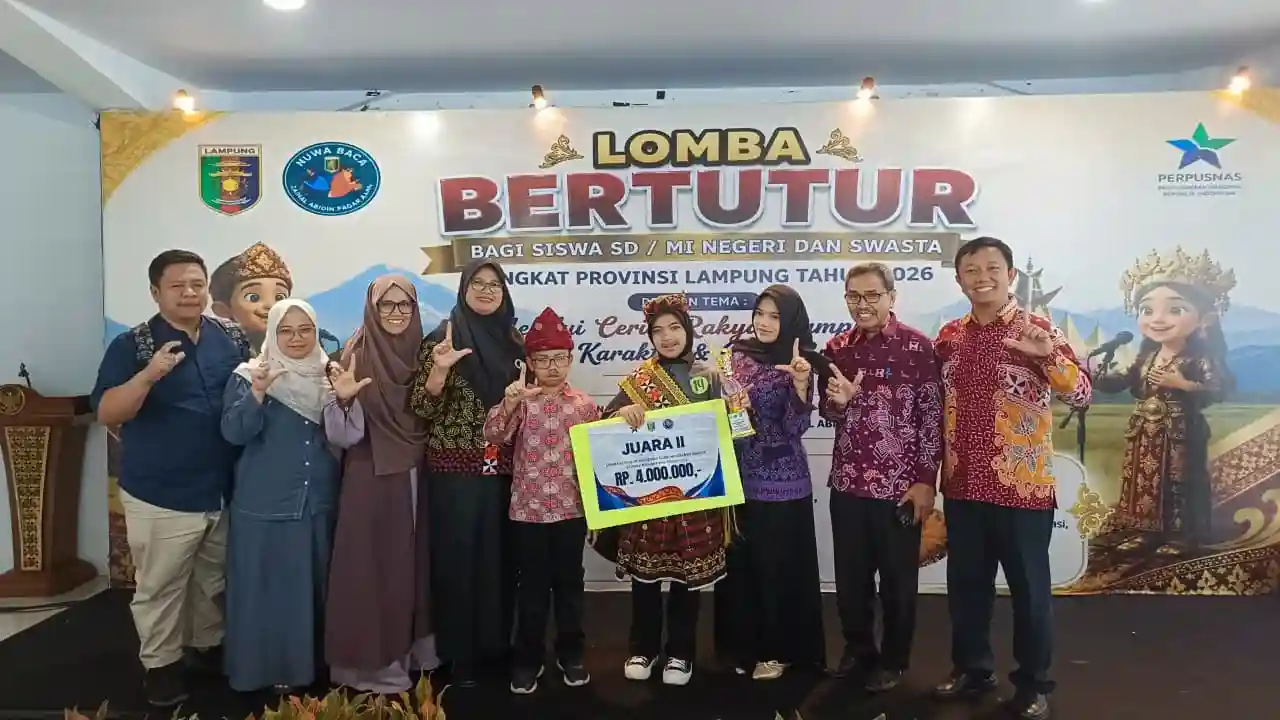Carla Salwa Kirana Raih Juara II Lomba Bertutur Tingkat Provinsi Lampung