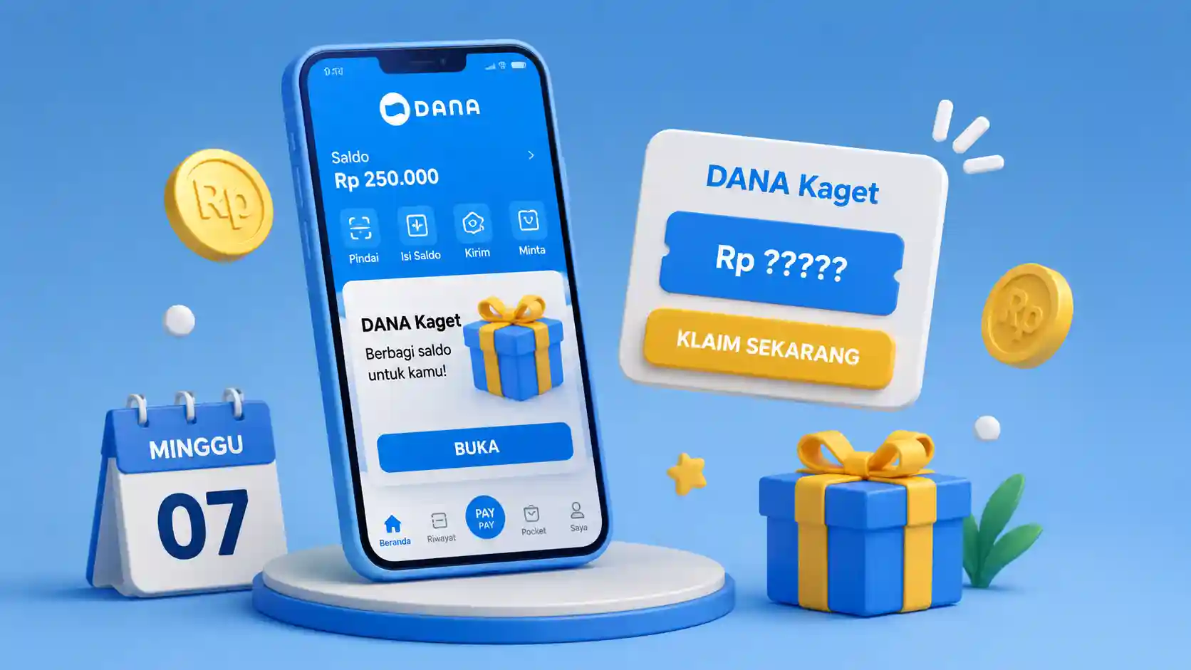 Berburu Link DANA Kaget Hari Minggu, Klaim Sebelum Kuota Habis