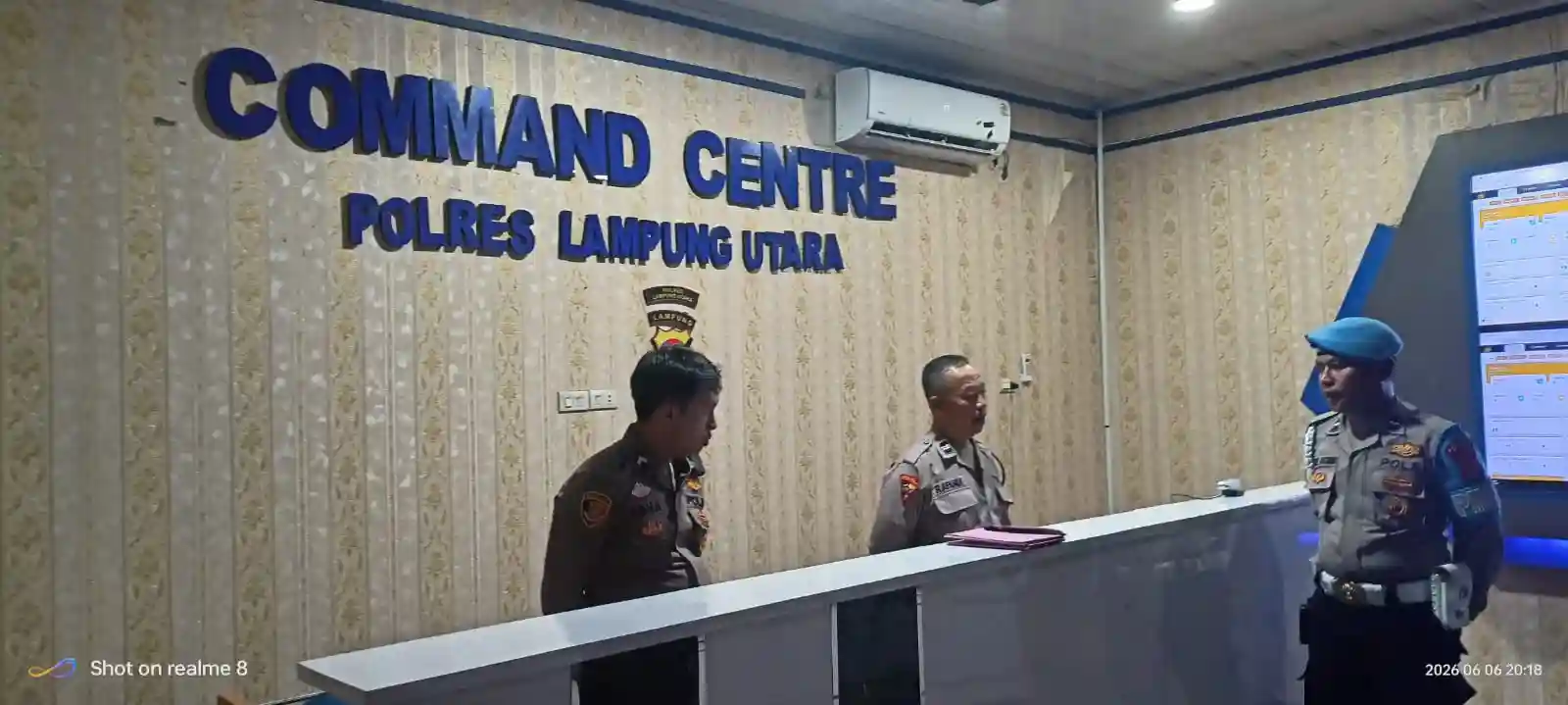 Call Center 110 Polres Lampung Utara Terima 27 Panggilan, Tiga Laporan Ditindaklanjuti