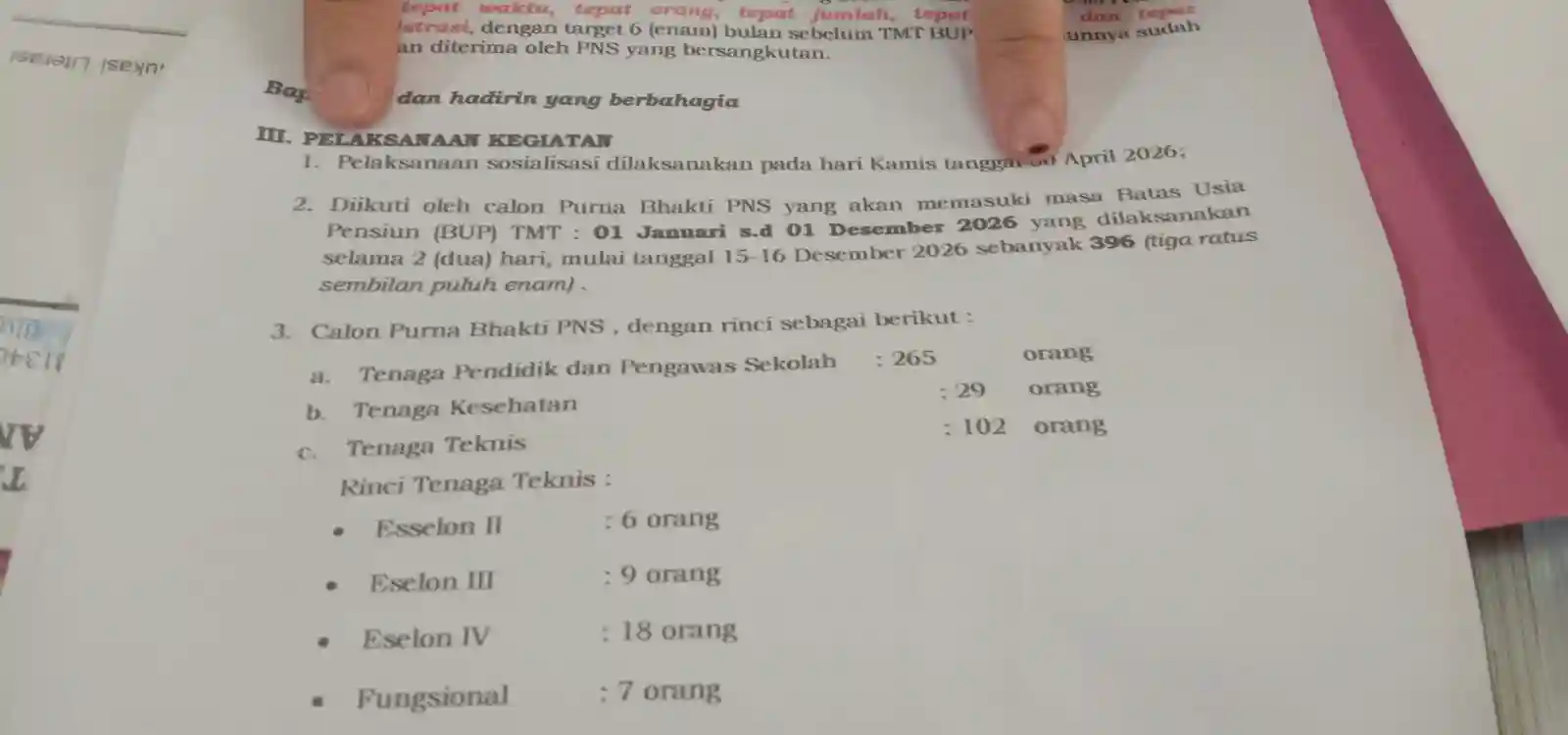 634 PNS Lampung Utara Pensiun pada 2026, Termasuk 6 Pejabat Eselon II