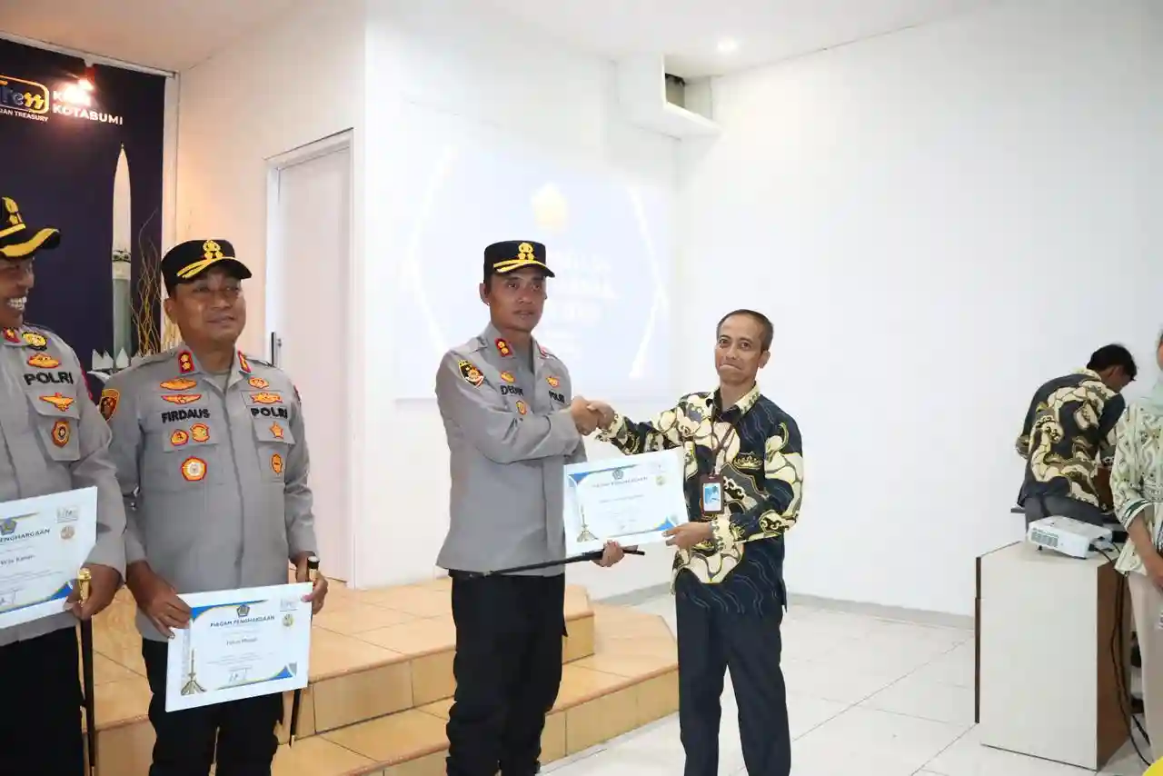 Polres Lampung Utara Raih Dua Penghargaan Pengelolaan Keuangan dari KPPN Kotabumi