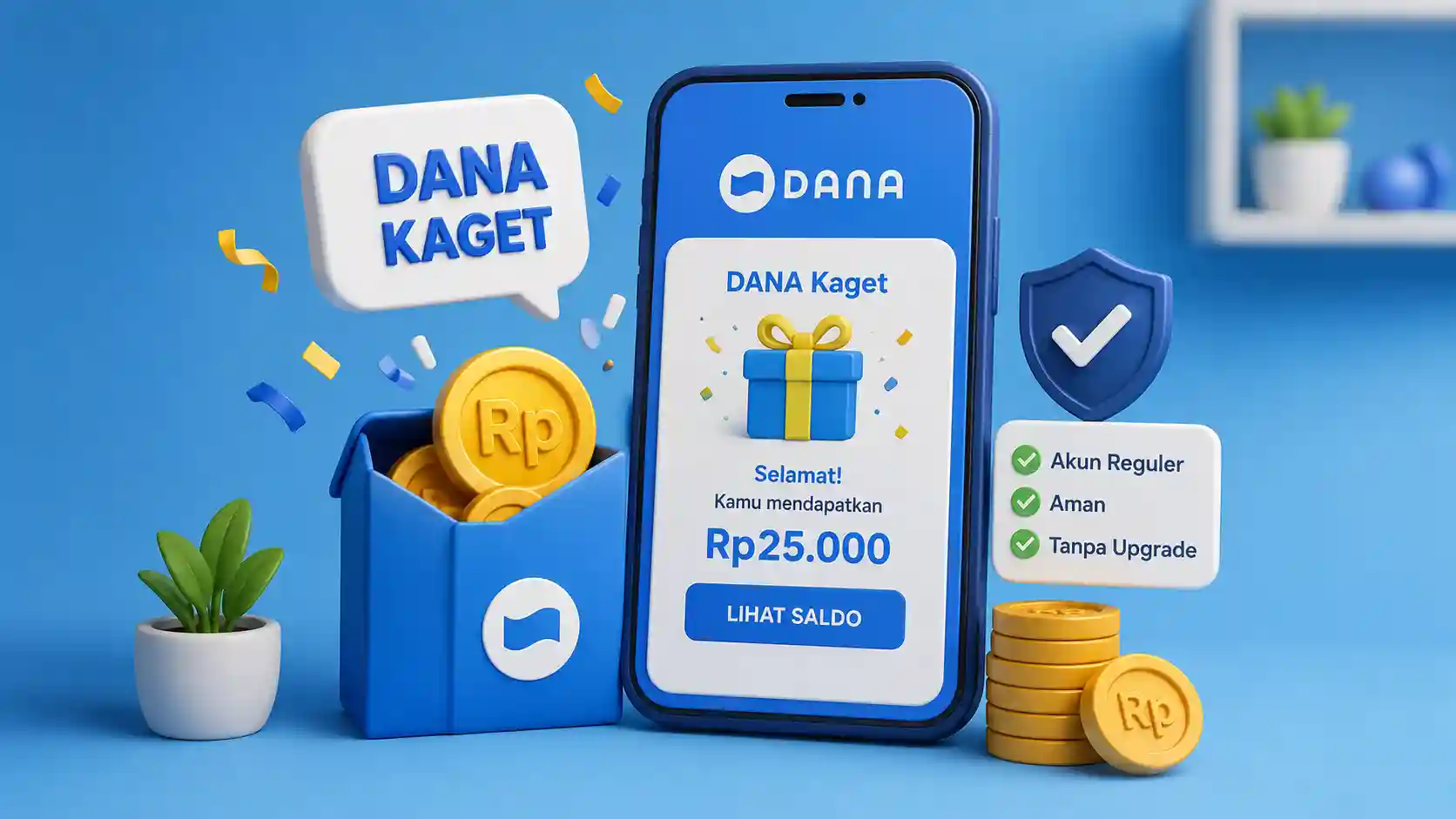 Link DANA Kaget Hari Ini: Akun Reguler Tetap Bisa Dapat Saldo Gratis