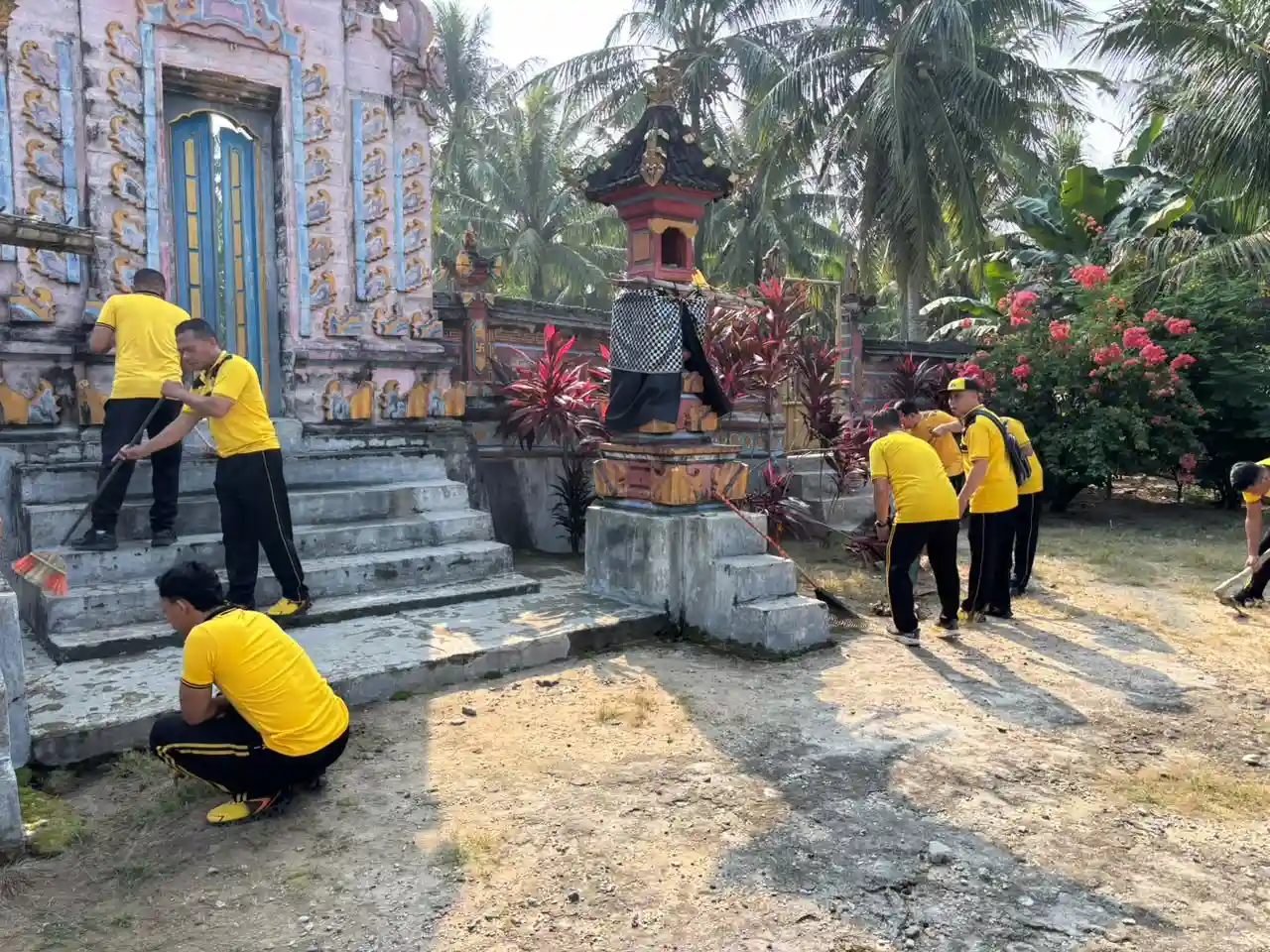 Bakti Religi Hari Bhayangkara, Polsek Ngaras Perkuat Toleransi Antarumat Beragama