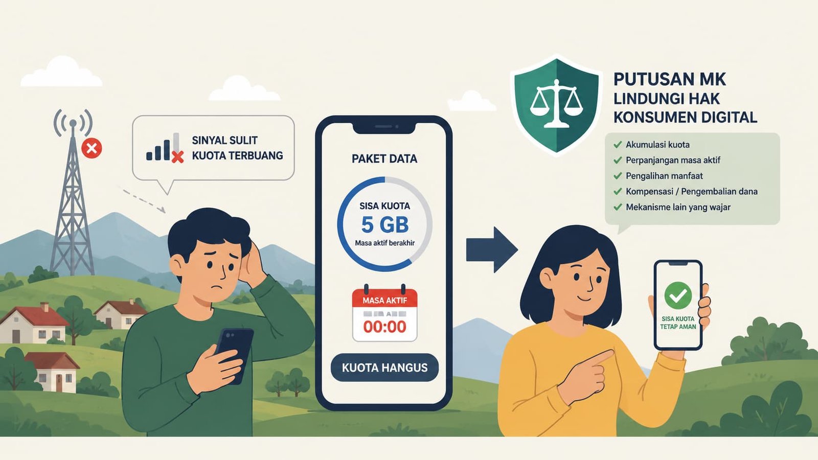 Ketika Sinyal Sulit, Kuota Jangan Ikut Hilang