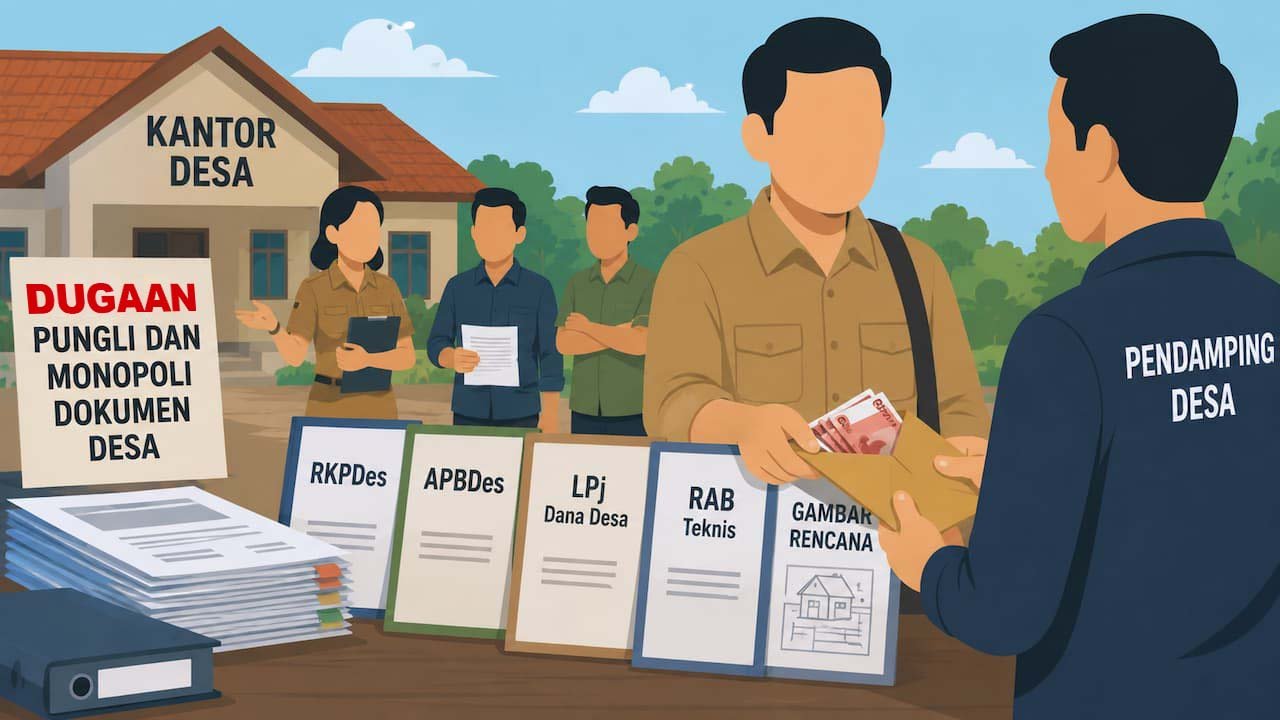 Diduga Monopoli Penyusunan Dokumen Desa, Oknum Pendamping di Lampung Utara Disorot