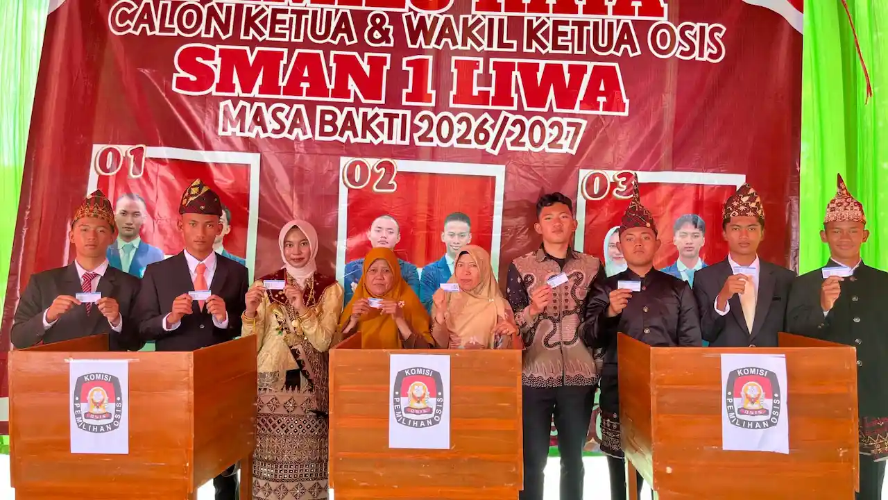 Pemilihan OSIS SMAN 1 Liwa Berlangsung Layaknya Pemilu