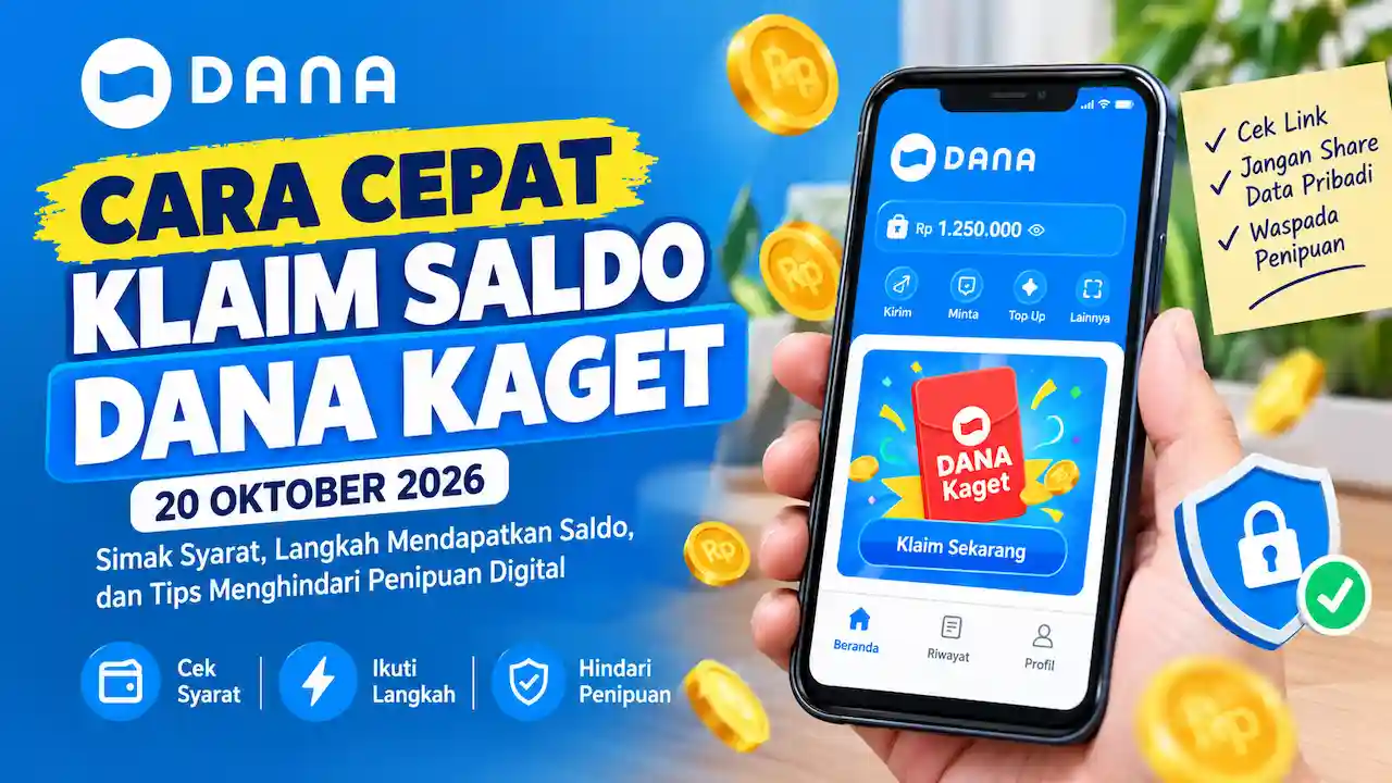 Cara Cepat Klaim Saldo DANA Kaget Terbaru, Simak Syarat, Tips, dan Cara Aman