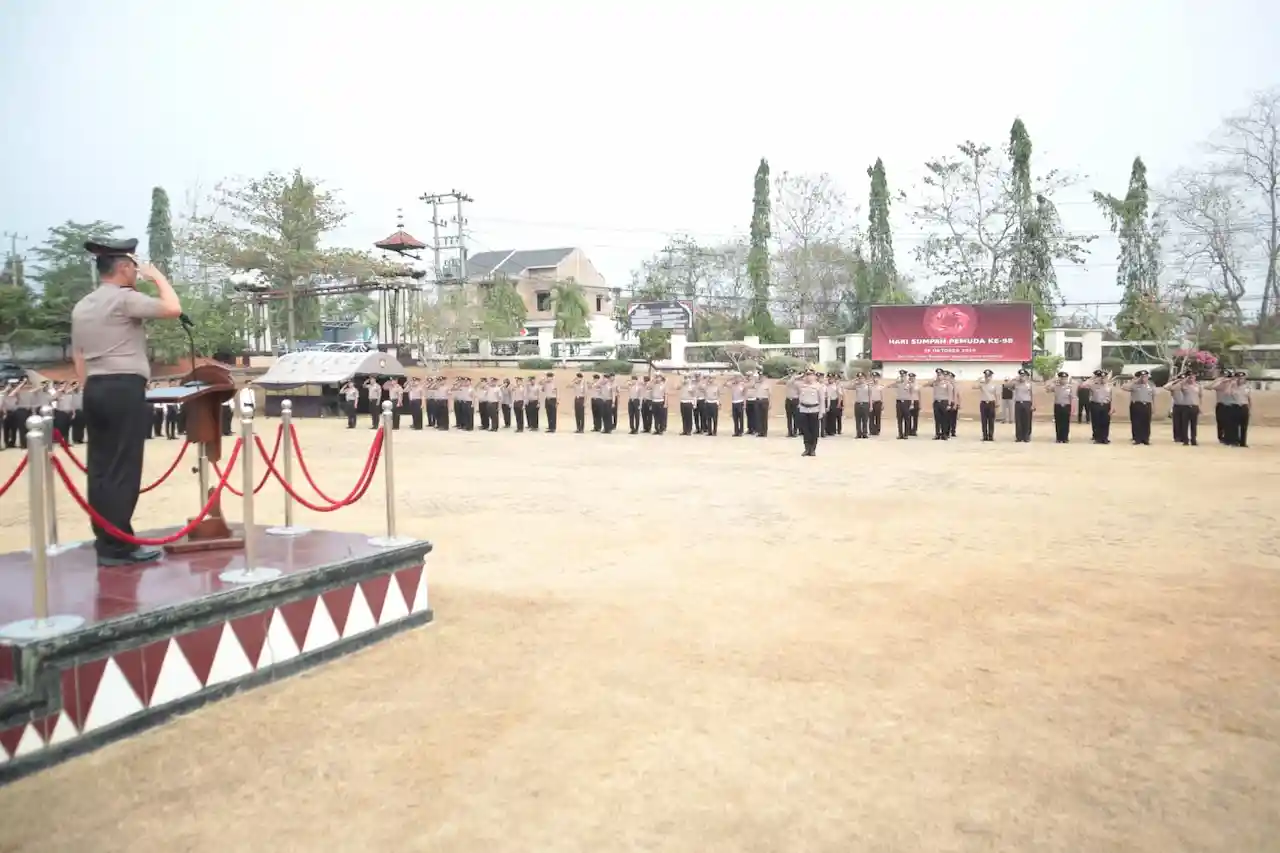 Polres Lampung Utara Gelar Upacara Sumpah Pemuda ke-98, Perkuat Semangat Persatuan