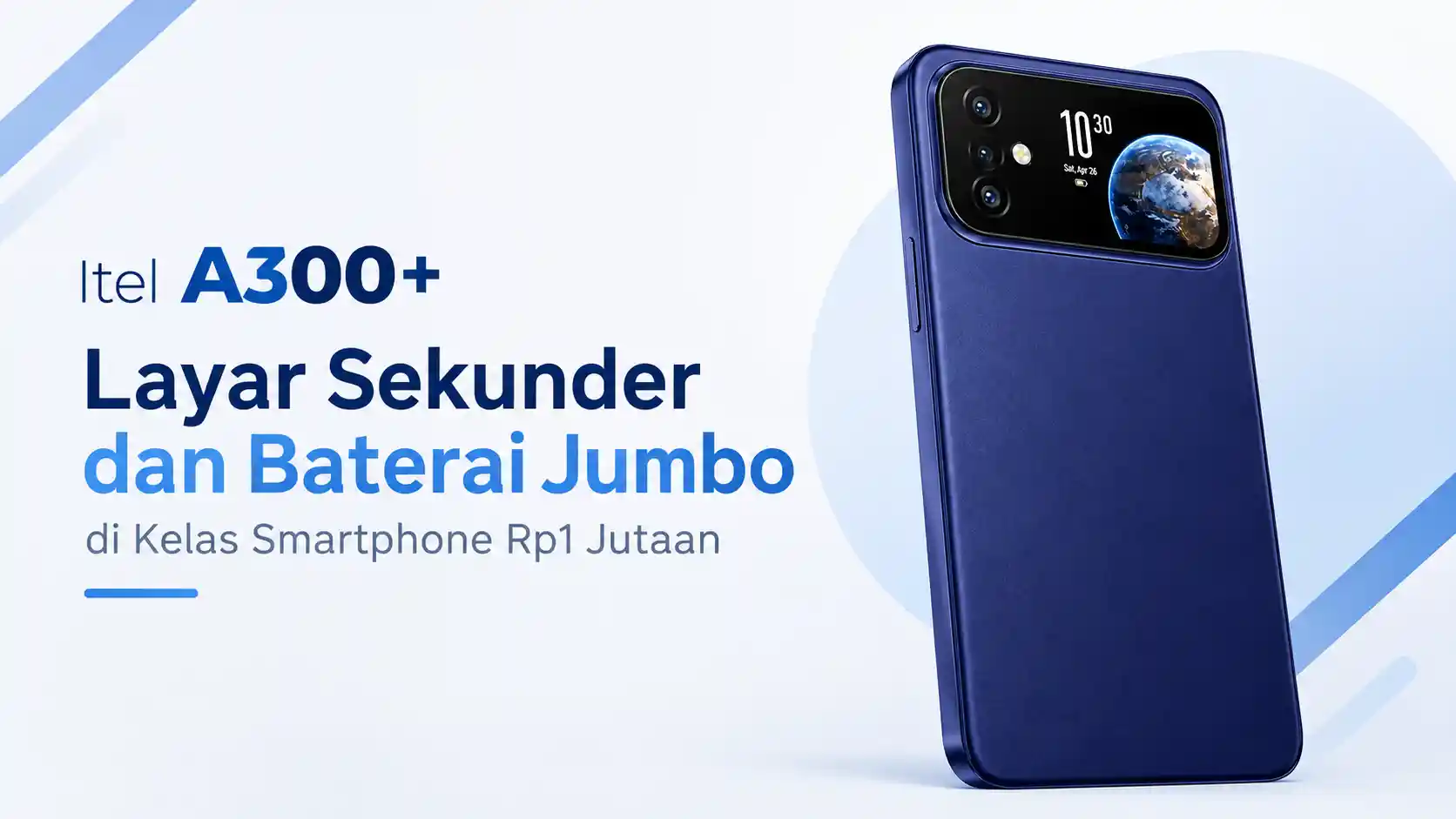 HP 1 Jutaan Ini Bawa Layar Sekunder 2,01 Inci dan Baterai Jumbo