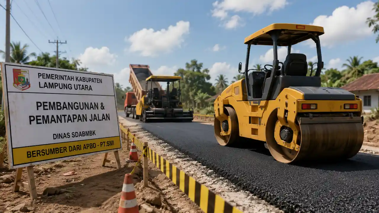 SDABMBK Lampung Utara Klaim Pembangunan Jalan Lampaui Target, Ini Rincian 17 Ruas yang Diperbaiki