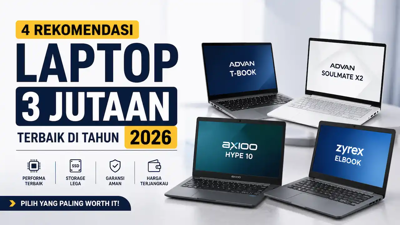 4 Laptop Rp3 Jutaan Terbaik 2026, Pilihan Paling Worth It untuk Kerja dan Kuliah